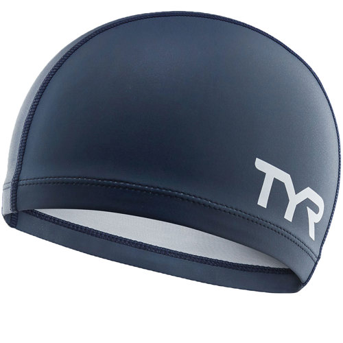 TYR Silicone Comfort Adult Swim Cap Navy