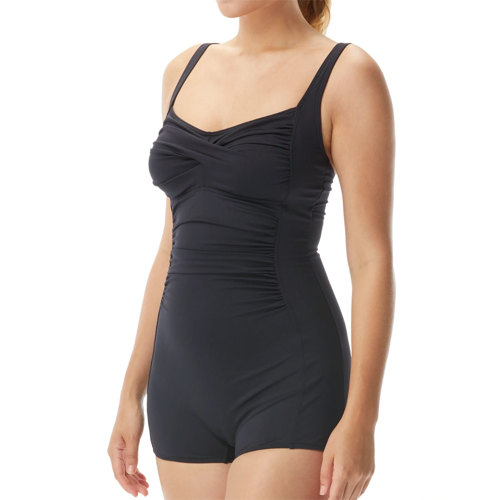 TYR Solid Twisted Bra Jumpsuit for Women Black 12