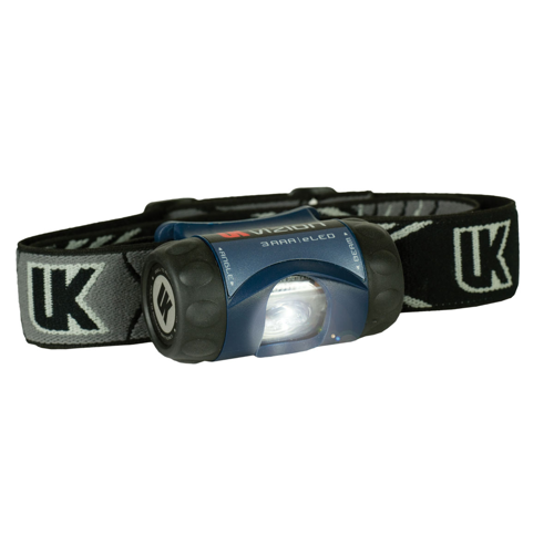 Underwater Kinetics Vizion I, 3AAA eLED Headlamp, Black