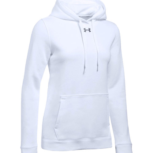 ua women's hustle fleece hoody
