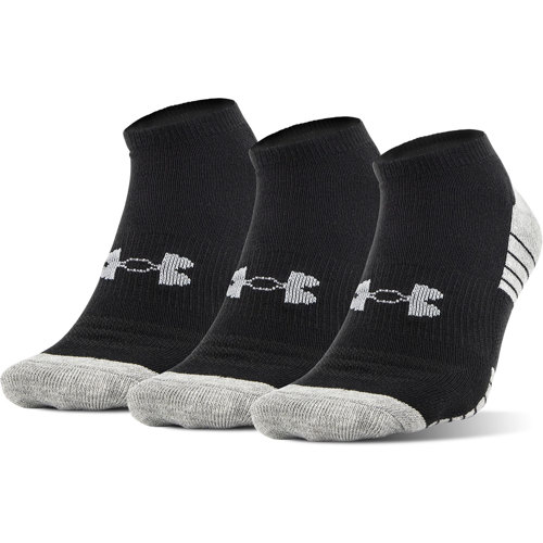 Under Armour Heatgear Tech No Show Socks, 3 Pack - SunnySports