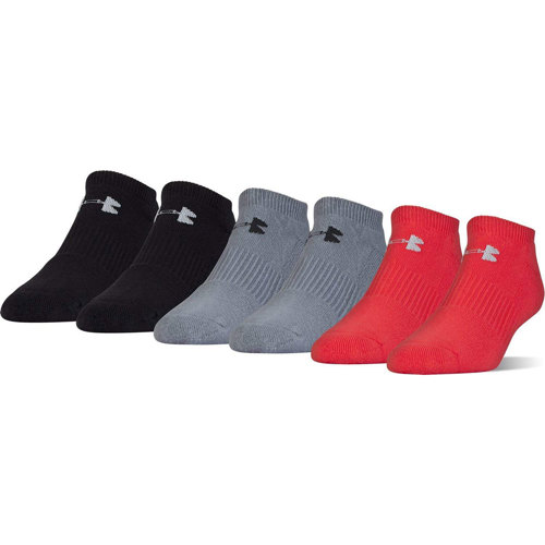 ua charged cotton 2.0 no show socks