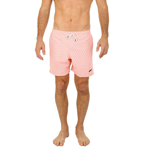 Uzzi Swim Print Shorts Coral Large