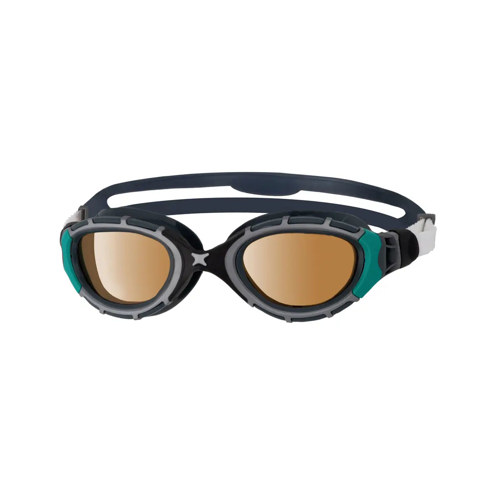 Zoggs Predator Flex Polarized Ultra Swim Goggles Black/Green Regular
