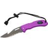 Blue Reef Scuba Titanium Folding Knife Purple