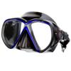 Blue Reef Fisheye Black Silicone Mask Blue