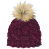 Chaos Greer Pom Beanie for Women Berry
