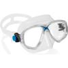 Cressi Marea Adult Snorkeling 2 Window Mask Clear/Blue