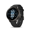 Garmin Venu 4 41mm GPS Smartwatch Slate with Black Silicone Band
