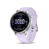 Garmin Venu 4 41mm GPS Smartwatch Silver with Periwinkle Silicone Band