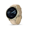 Garmin Venu 4 41mm GPS Smartwatch Lunar Gold with Silicone & Leather Band