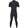 Hyperflex 2.5mm Vyrl Men's Short Sleeve Chest Zip Full Wetsuit Black