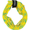 O'Brien Standard Tube Rope, Up to 6 Riders Yellow/Cyan