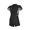 O'Neill 2/1mm Bahia Women's Front Zip Spring Wetsuit Black/Mikah Floral