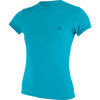 O'Neill Women's Basic Skin 30+ Short Sleeve Sun Shirt Turquoise