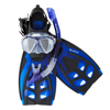 Blue Reef Valiant Snorkeling Set Large/X-Large Black Navy
