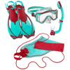 Rapido Clareza Marine Junior Mask, Fins and Snorkel Set Turquoise Ruby