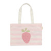 SunnyLife Kids Canvas Beach Bag Strawberry Sunshine Pink Stripe