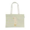 SunnyLife Kids Canvas Beach Bag Duck Sage Stripe