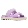 Sorel VIIBE Twist Slide Sandal for Women Euphoric Lilac/Honey White