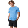 Speedo Short Sleeve Training Shirt Swim Top for Men Blue