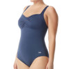 TYR Solid Twisted Bra Controlfit Swimsuit for Women Storm