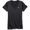 Under Armour UA Tech V-Neck Short Sleeve Shirt for Women Black/Metallic Silver