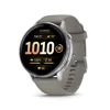 Garmin Venu 4 45mm GPS Smartwatch Silver with Silver Gray Silicone Band
