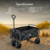 Aqua Blue Reef Heavy-Duty Folding Beach Cart ...: Picture 7 thumbnail