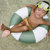 SunnyLife Mini Tube Pool Ring Olive Stri...: Picture 4 thumbnail