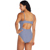 Speedo Texture Stripe Bandeau One Piece ...: Picture 2 thumbnail