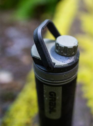 Grayl UltraPress Water Purifier Bottle 500, Nature Edition