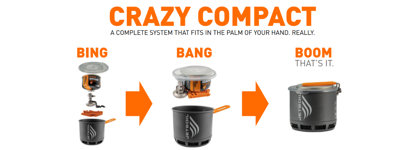 Meet Stash - the lightest and most compact Jetboil ever.