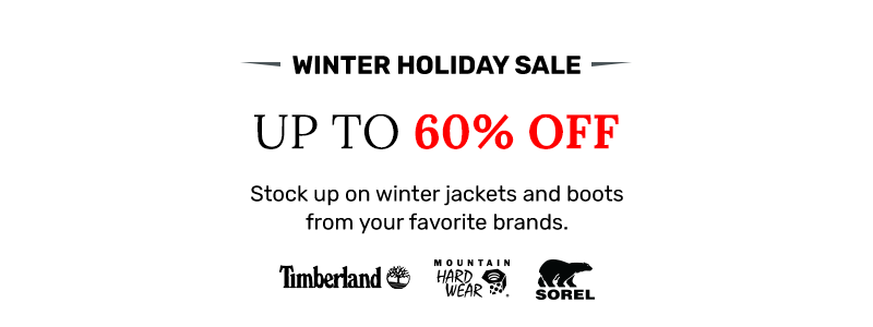 Winter Holiday Sale - Deals on Winter Apparel