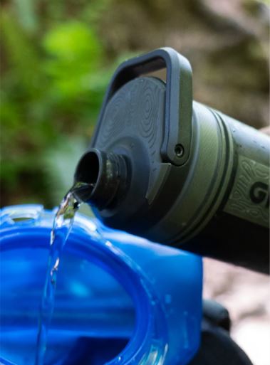 Grayl UltraPress Water Purifier Bottle 500, Nature Edition