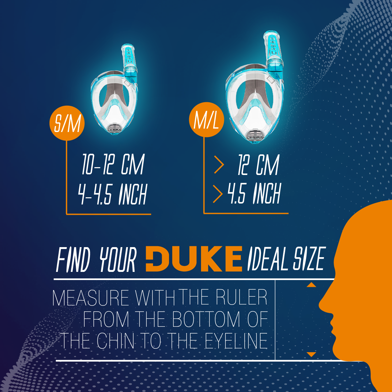 Cressi Duke Full Face Mask Find your ideal size