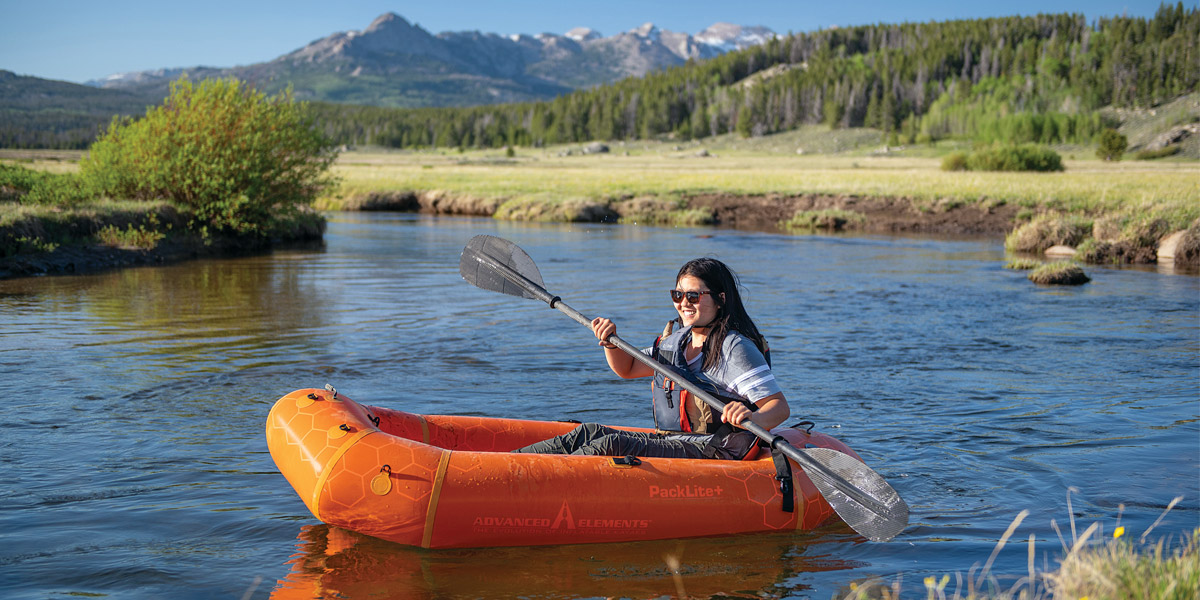 Advanced Elements Packlite+ Packraft One Person Inflatable Kayak