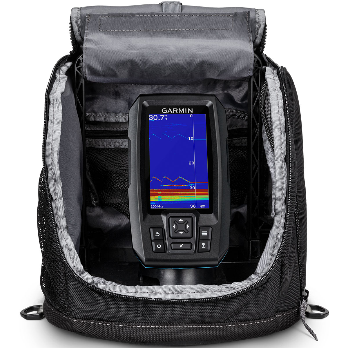 Garmin STRIKER Plus 4 Portable Ice Fishing Bundle with Dual Beam-IF Transducer