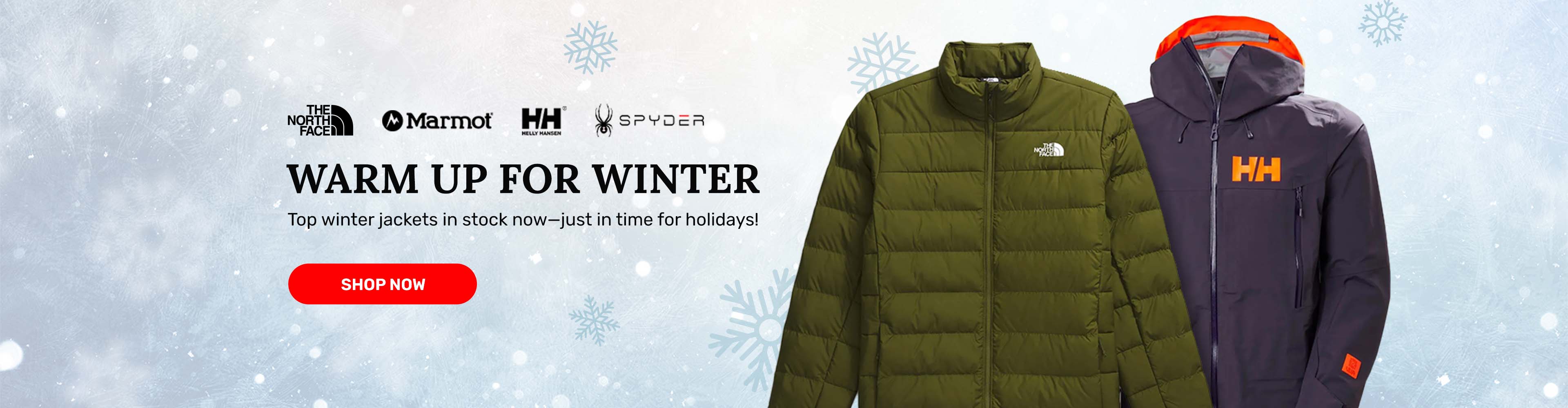 Shop Top Winter Jackets in time for Holidays