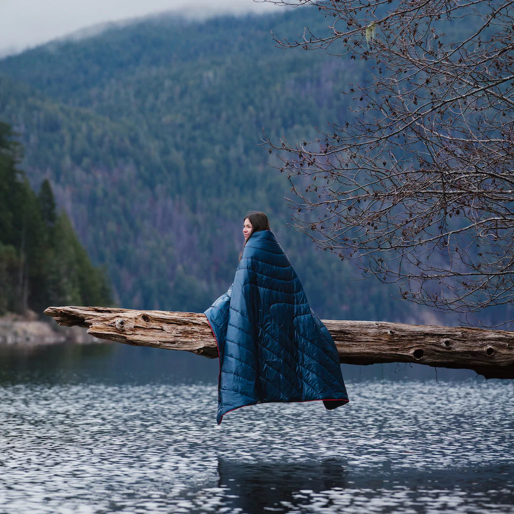 Rumpl Solid Original Puffy Blanket Deepwater
