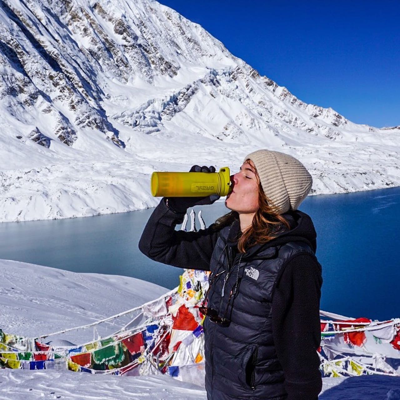 Grayl UltraPress Water Purifier Bottle 500, Nature Edition