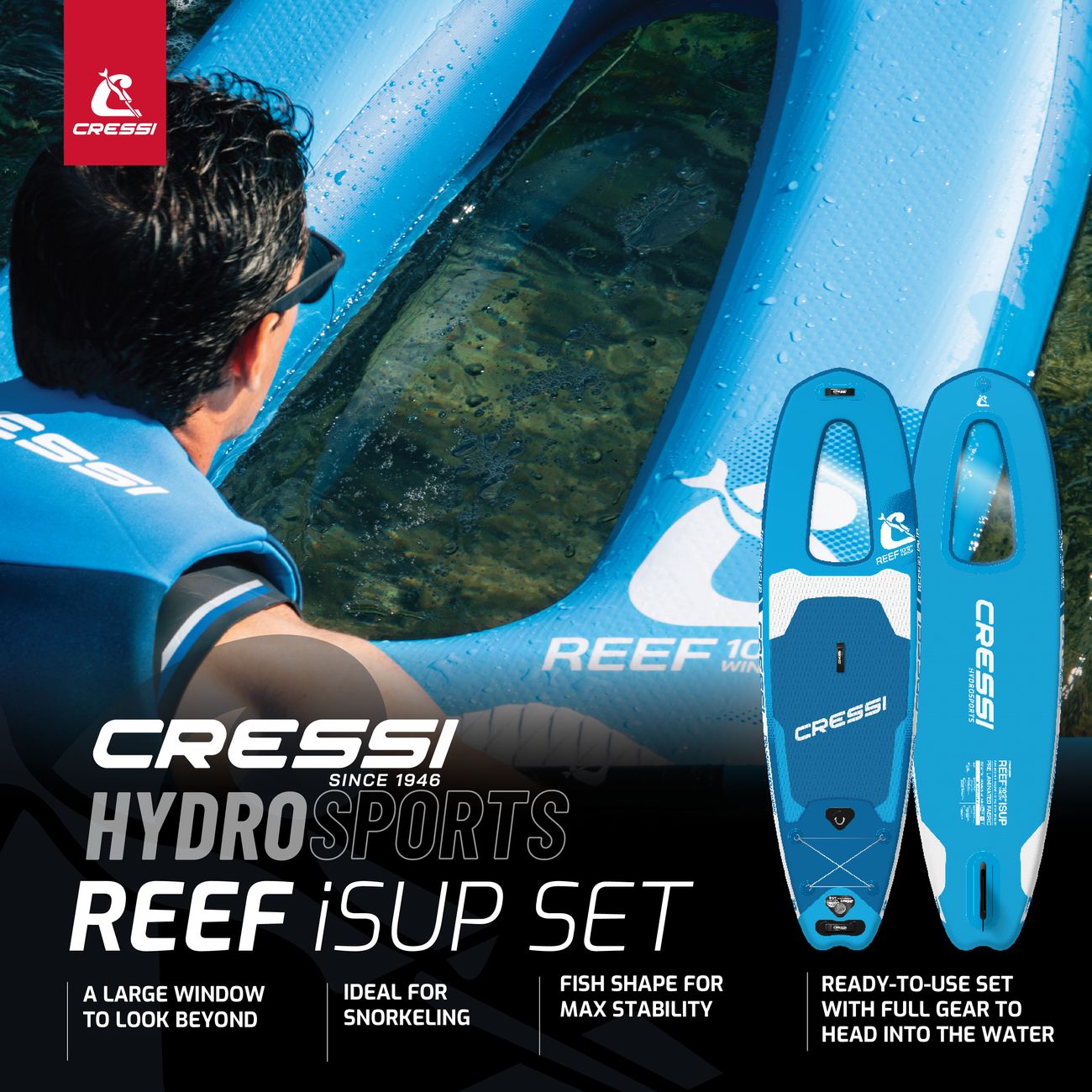 Cressi Hydrosports 10'2'' Reef iSUP Set