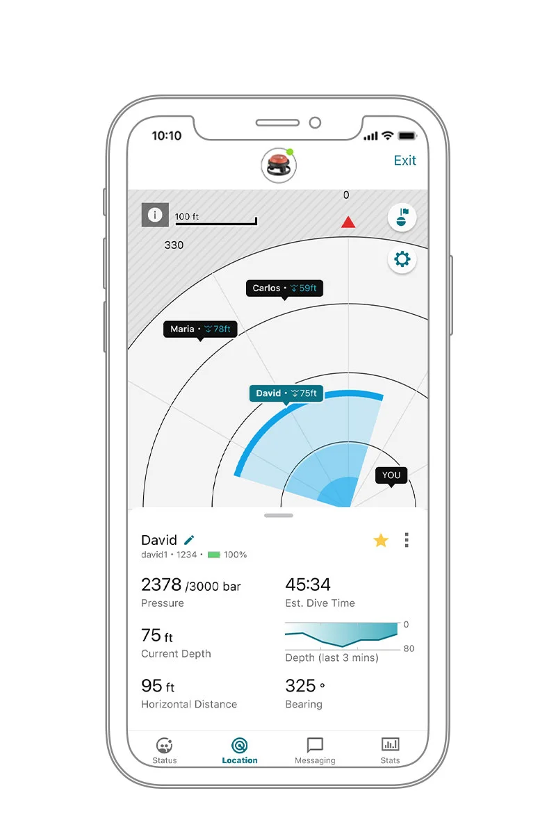DIVER LOCATION TRACKING