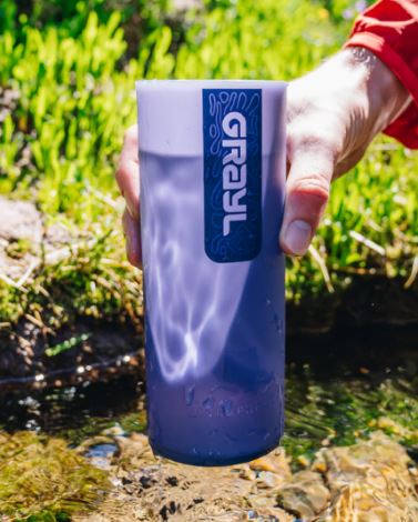 Grayl UltraPress Water Purifier Bottle 500, Nature Edition