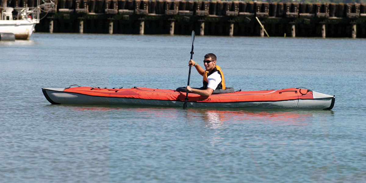 Hull Design: Built-in aluminum ribs define the bow and stern and improve tracking. Durable: 3 Layers of material for extreme puncture resistance. Easy To Set Up: PreAssembled at the factory. Simply unfold, inflate and attach the seats.