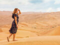 Woman in desert feature