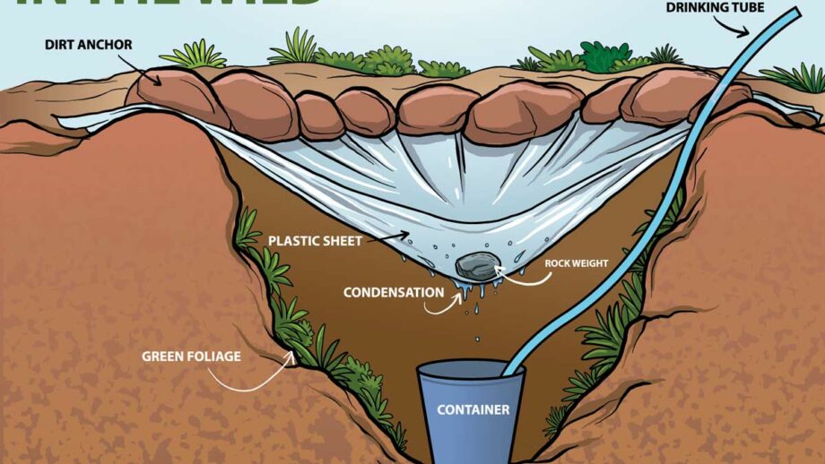 Turn Saltwater Into Potable Water with a Solar Still