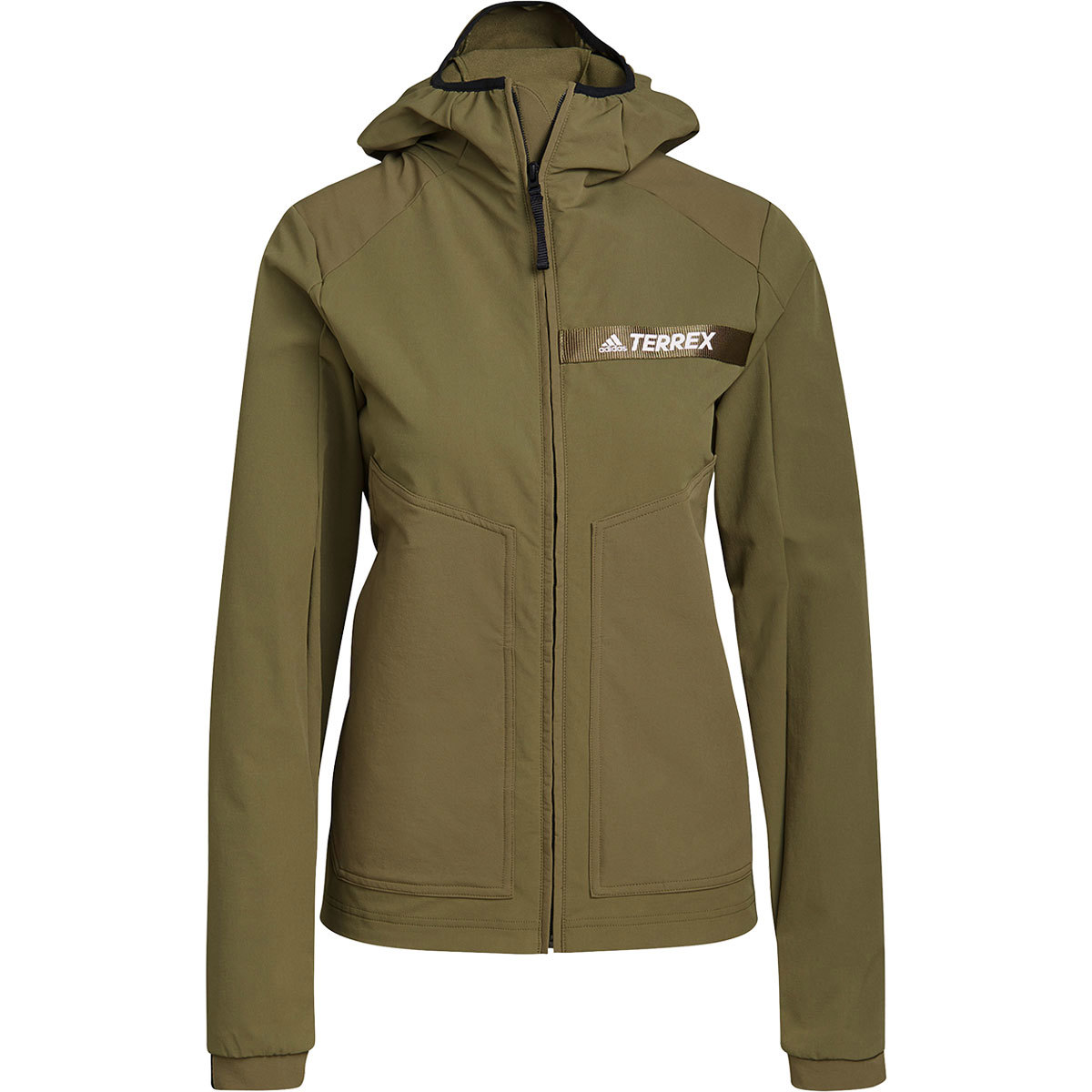 Adidas Terrex Multi-Stretch Mountain Trekking Softshell Jacket for Women Focus Olive Medium product image