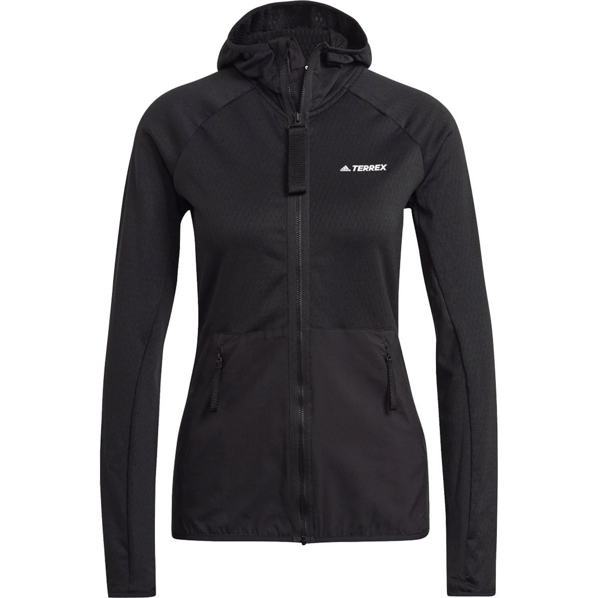 Adidas Terrex Tech Fleece Light Hooded Hiking Jacket for Women X-Small Black product image