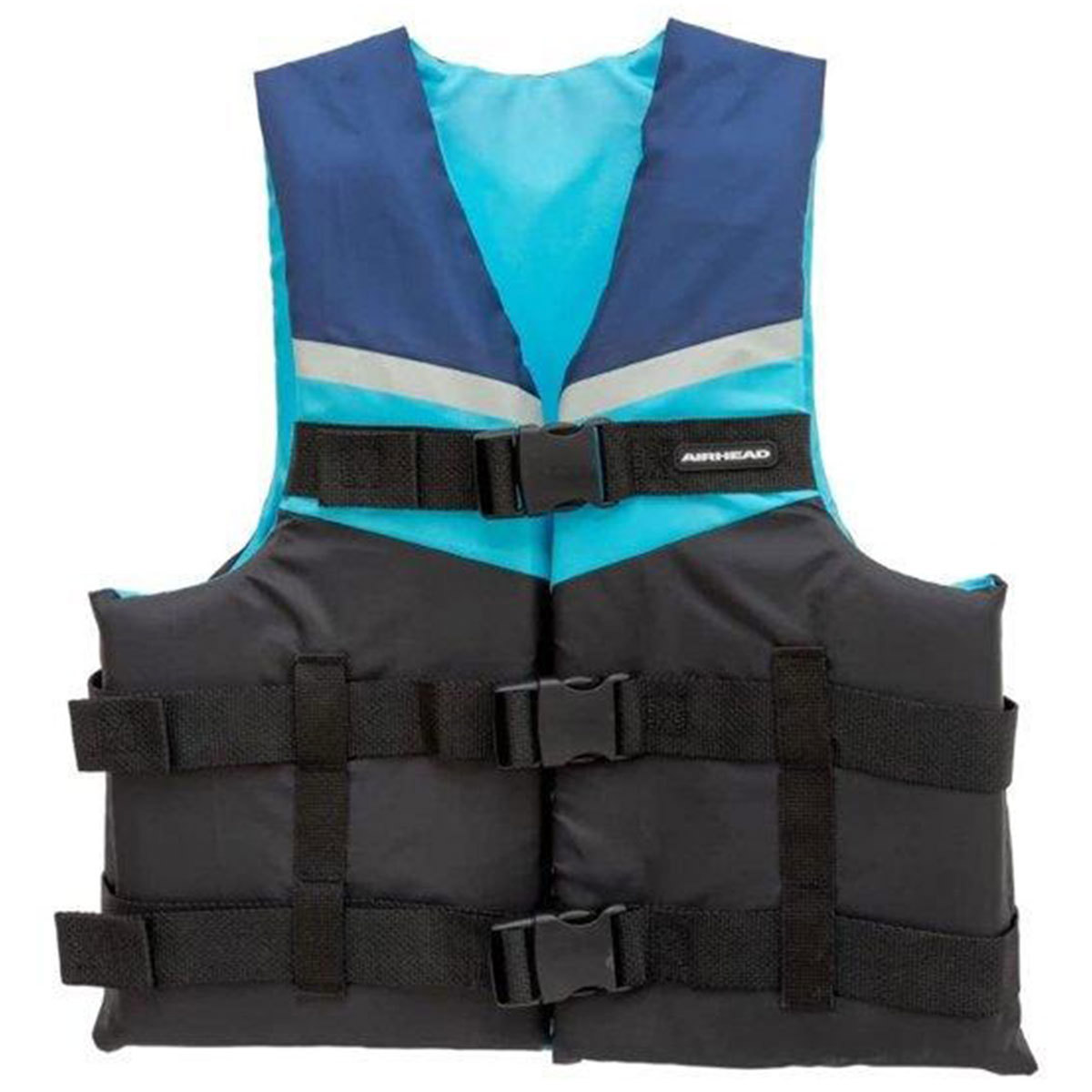 Airhead Vibe 3-Buckle Adult Life Vest Small/Medium Blue/Black product image